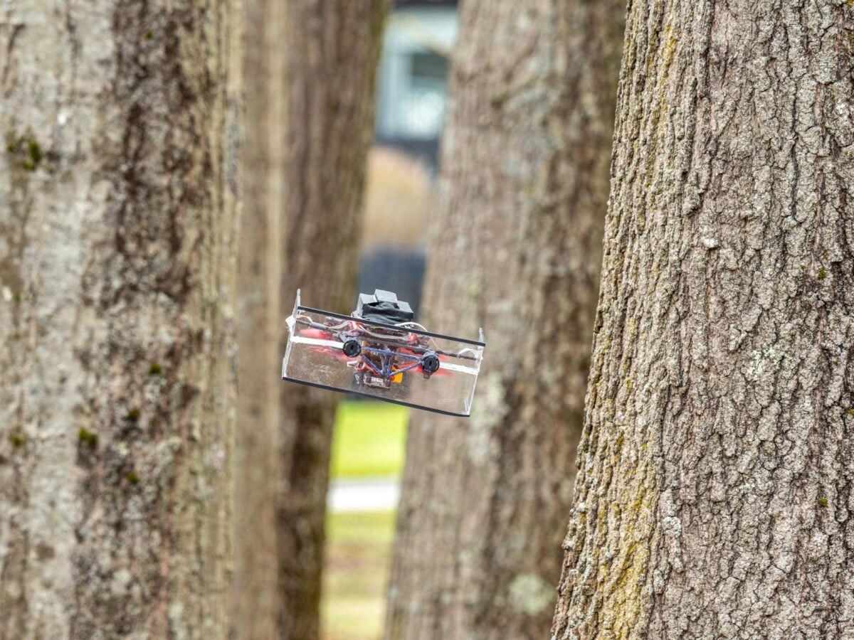 Ultralightweight sonar plus AI lets tiny drones navigate like bats